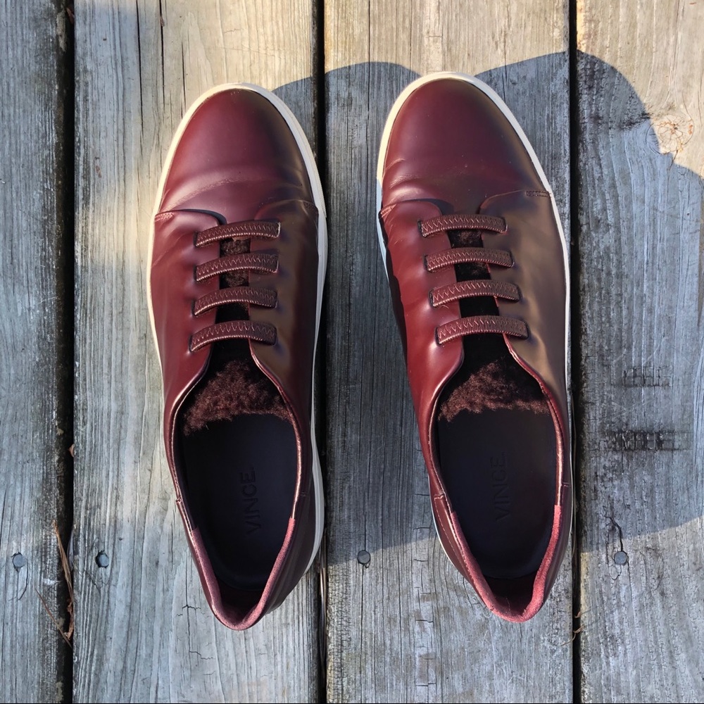 Vince Leather Sneakers size 10